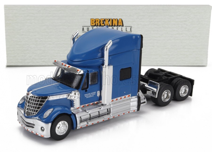 INTERNATIONAL Lonestar Tractor Truck 3-assi (2010), Blue Silver