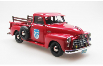 GMC Серии 100 5ти оконный пикап коммунальных служб (1953), красный