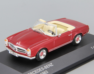 MERCEDES-BENZ 230 SL Roadster W113 (1963), dark red