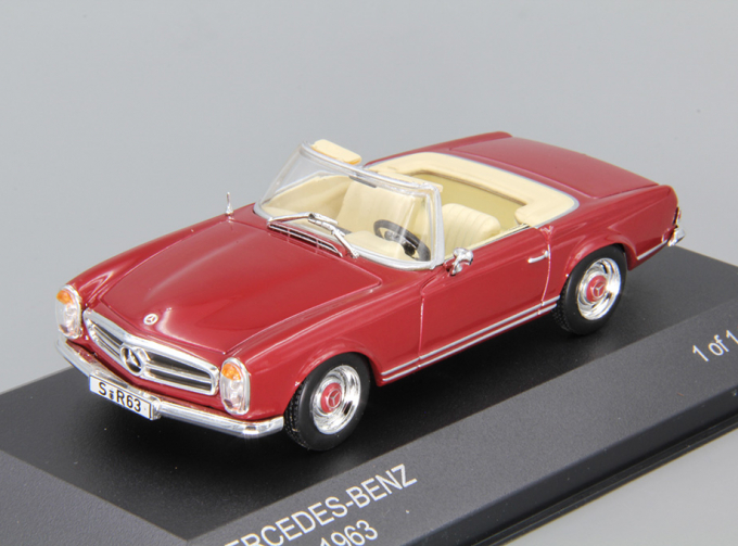 MERCEDES-BENZ 230 SL Roadster W113 (1963), dark red