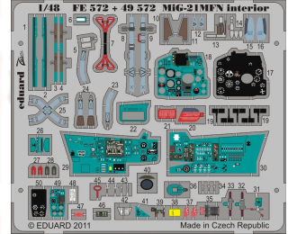 Фототравление для MiG-21MFN interior S.A.