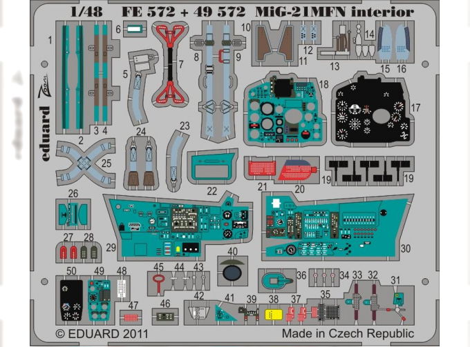 Фототравление для MiG-21MFN interior S.A.