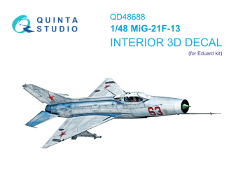 3D Декаль интерьера кабины МиГ-21Ф-13 (Eduard)