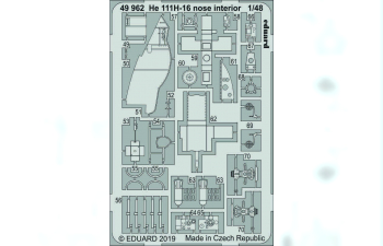 Фототравление для He 111H-16 носовой интерьер