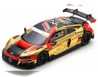 AUDI R8 Lms Gt3 Team Audi Sport Asia Absolute №40 2nd Fia Gt World Cup Macau (2023) Edoardo Mortara, Orange Gold Black