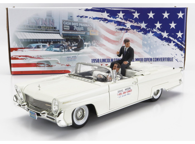 LINCOLN Continental Mark III Convertible с фигуркой Джон Ф. Кеннеди в Орегоне (1960)