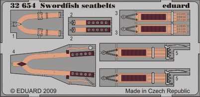 Фототравление привязные ремни Swordfish seatbelts