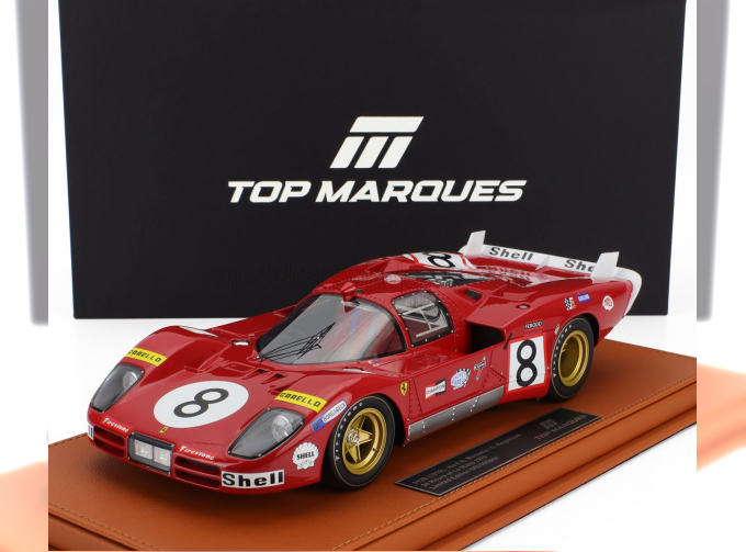FERRARI 512s 5.0l V12 Team Sefac Spa Ferrari №8 24h Le Mans (1970) Arturo Merziario - Clay Regazzoni, Red