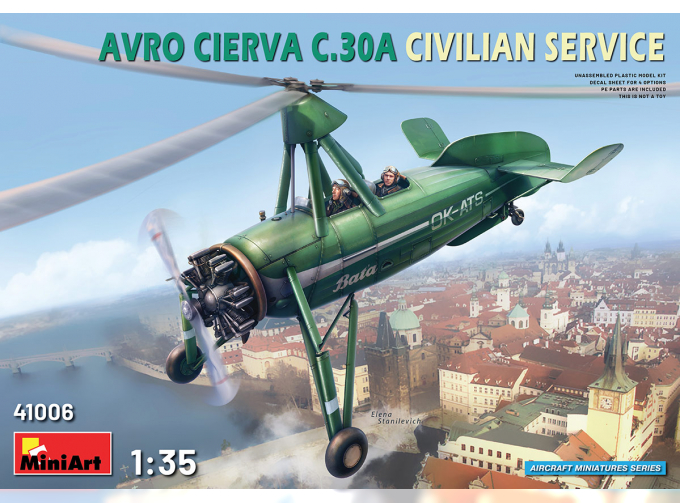 Сборная модель Вертолет AVRO CIERVA C.30A CIVILIAN SERVICE