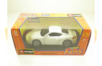 PORSCHE Cayman S, Street Fire 1:32, белый