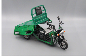 Трицикл электро (China POST), зелёный, 24 см