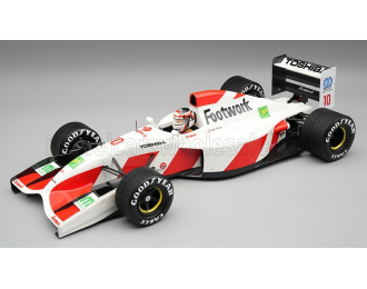 Footwork F1 FA13 Mugen HONDA №10 Belgium GP With Rain Tires (with pilot figure) (1992) Aguri Suzuki
