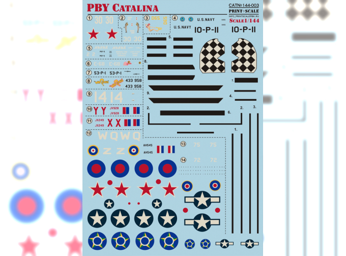 PBY Catalina Wet decal