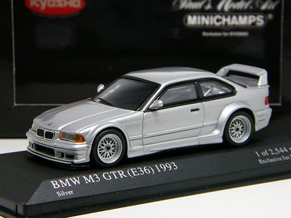 BMW M3 GTR (E36) (1993), Exclusive for Kyosho, silver