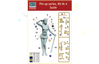 Сборная модель Сьюзи. Набор №4. Серия "Пин-ап"