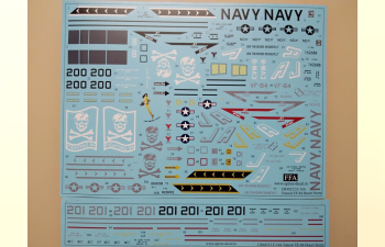Декаль для F-14A Tomcat VF-84 Desert Storm, FFA (удаляемая лаковая подложка)