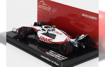 HAAS F1 Vf-22 Ferrari Team Haas №47 Brazilian Gp (2022) Mick Schumacher, White Black Red