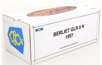 BERLIET GLR 8 R tipper truck (1957), blue creme