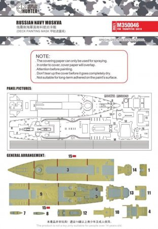Маска окрасочная Russian Navy Udaloy
