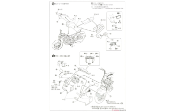 Сборная модель Honda MC08 VT250F (1984)