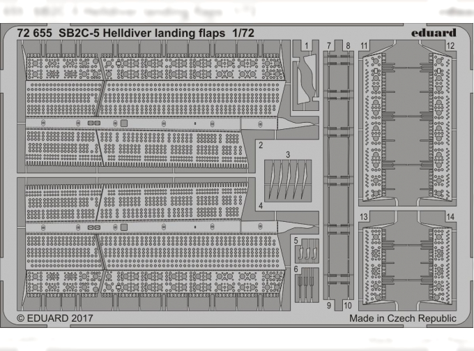 Фототравление для SB2C-5 Helldiver закрылки