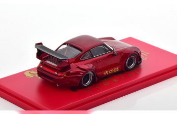 PORSCHE RWB 993, red metallic / gold