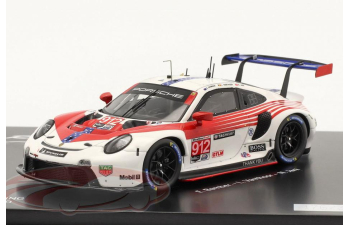 PORSCHE 911 RSR #911 & #912 (2020), Stars & Stripes special paint to the taking leave out the IMSA series Nick Tandy, Frederic Makowiecki, Earl Bamber, Laurens Vanthoor, Neel Jani