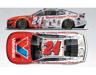 Chevrolet #24 William Byron *Valvoline/Blood Cancer United*, red/white 2025