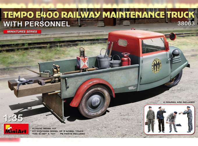 Сборная модель TEMPO E400 Railway Truck 3-wheels 