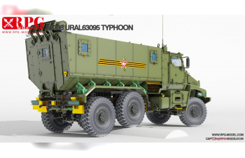 Сборная модель Russian 63095 Typhoon-U 6x6 Mine resistant ambush protected vehicle w/Sagged wheel set x6 PCS