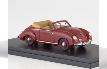 VOLKSWAGEN Dannenhauer and Stauss Convertible, dark red