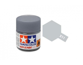 Краска акриловая глянцевый хромир. серебро X-11 Chrome Silver,10 мл.