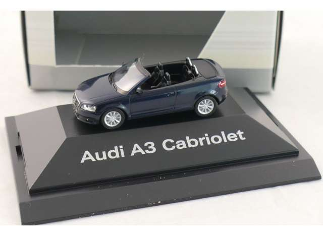 AUDI A3 Cabriolet *in Dealer packaging*, blue 2008