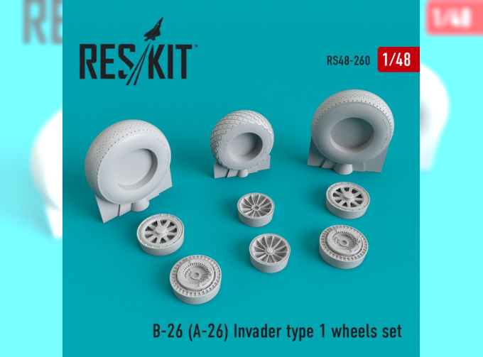 Смоляные колеса для B-26 (A-26) Invader type 1