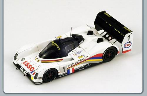 PEUGEOT 905 EVOI Ter №1 2nd Le Mans (Y.Dalmas - T.Boutsen - T.Fabi) 1993, white