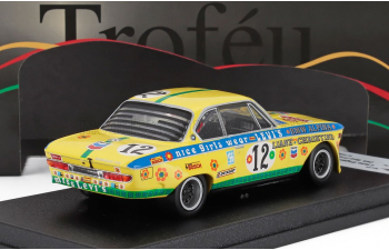 BMW 2800 Cs Alpina Team Bmw Castrol (night Version) №12 24h Spa Francorchamps (1971) Liane Engeman - Christine Beckers, Yellow Blue