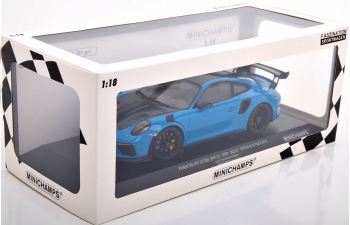 PORSCHE 911 (991 II) GT3 RS Weissach Package (2019), blue/carbon-grau