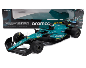 ASTON MARTIN F1 Amr23 Team Aramco Cognizant №14 Season (2023) Fernando Alonso, Green Black