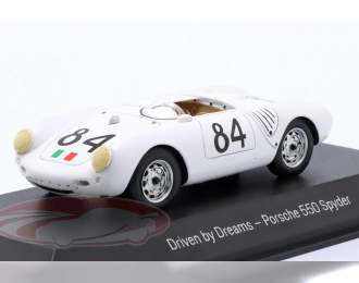 PORSCHE 550 Spyder №84 75 Years Porsche - Driven by Dreams Umberto Maglioli, white