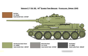 Сборная модель Танк T34/85