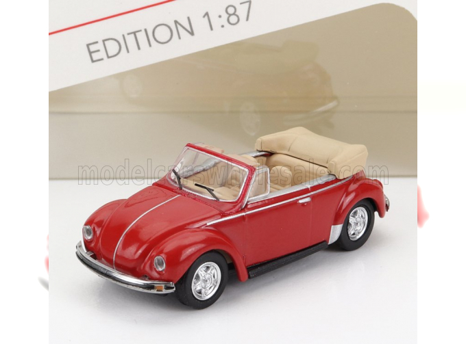 VOLKSWAGEN Beetle Kafer Maggiolino Cabriolet Open (1955), Red