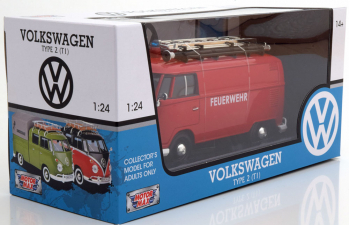 VOLKSWAGEN T1 Type 2 fire engine, red