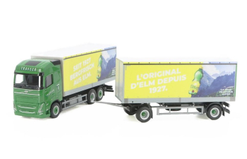 VOLVO FH GL Traveco с прицепом Elmer Citro, зеленый