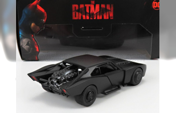 BATMAN Batmobile With Figure 2022 - The Batman Movie, Matt Black