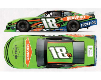 CHEVROLET #18 Brexton Busch *Servpro*, green/orange 2026