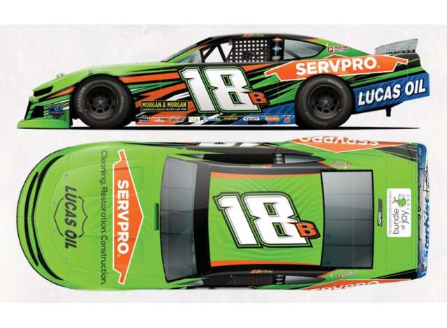 CHEVROLET #18 Brexton Busch *Servpro*, green/orange 2026