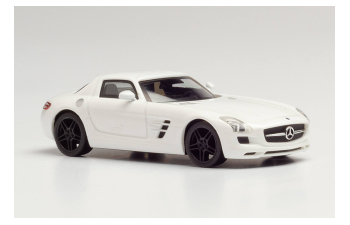 MERCEDES-BENZ SLS AMG (black rims), white