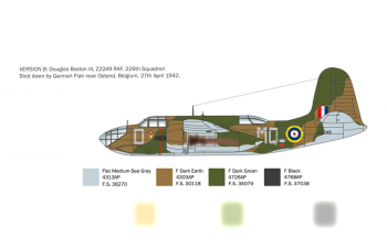 Сборная модель McDONNEL DOUGLAS Boston Iii Airplane Military 1939