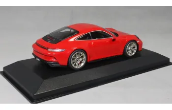 PORSCHE 911 (992) GT3 TOURING COUPE (2021), red/golden rims