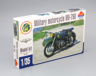 Сборная модель MV-750 Soviet military motorcycle with sidecar